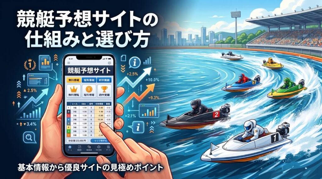 競艇予想サイトとは?仕組みと選び方のポイント