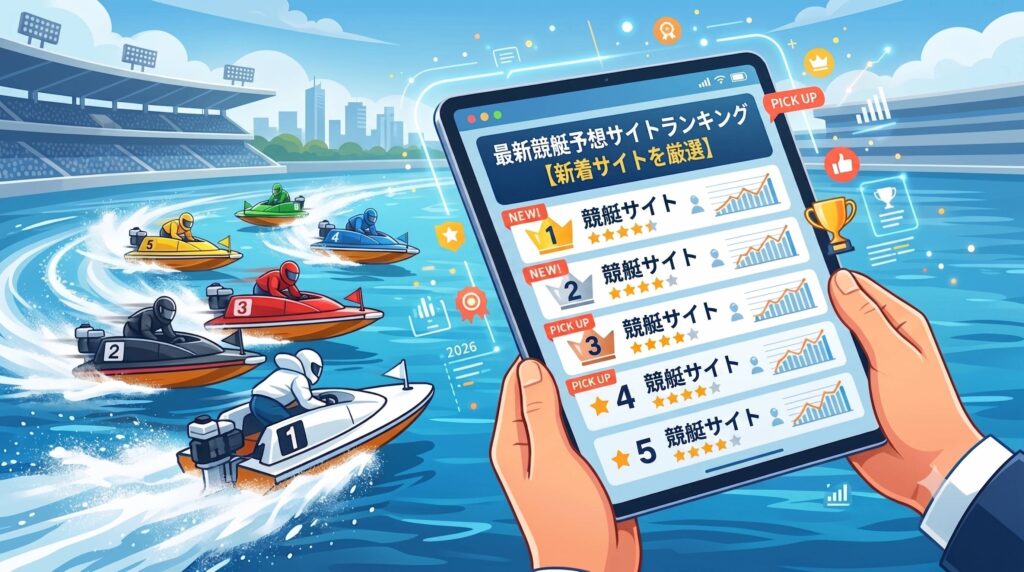 最新競艇予想サイトランキング【新着サイトを厳選】