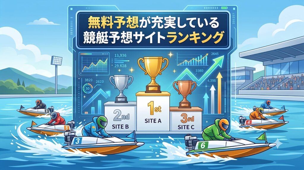 無料予想が充実している競艇予想サイトランキング