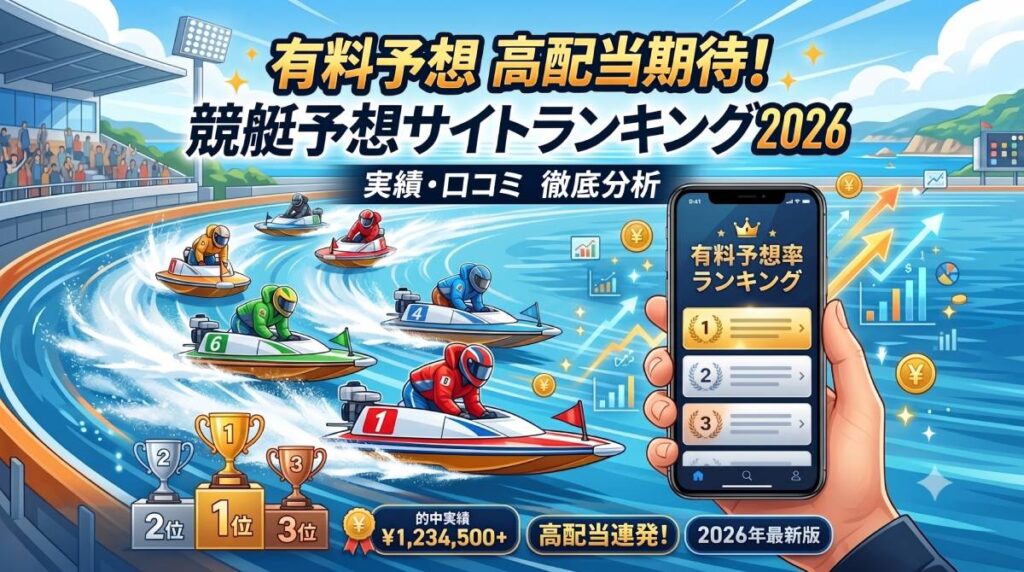 有料プランの高配当が期待できる競艇予想サイトランキング