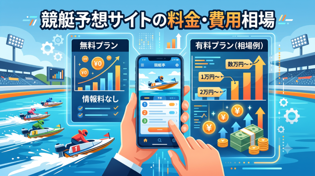 競艇予想サイトの料金相場・費用